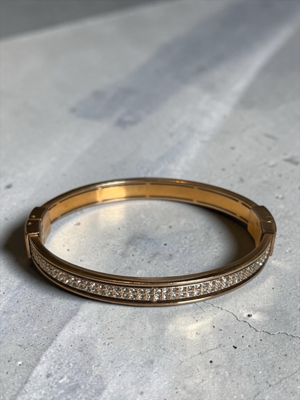 🍭5 for $20🍭 FOSSIL Gold Tone Crystal Clasp Bracelet CC O